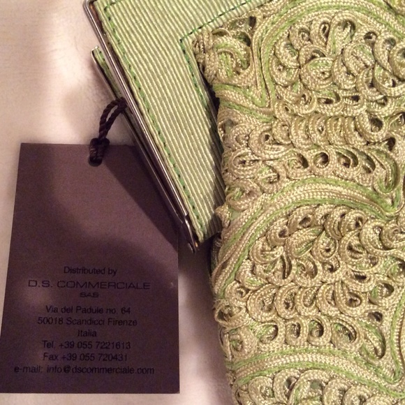 David & Scotti Italian Macrame Leather Handbag - Picture 6 of 8